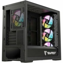 ATX Semi-tower Box Tempest Stronghold  Black