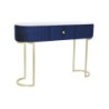 Console DKD Home Decor Blue White Multicolour Golden Metal Marble 30 x 40 cm 120 x 35 x 80 cm