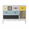 Sideboard DKD Home Decor 103 x 36 x 83 cm Crystal Black Wood White Yellow Sky blue