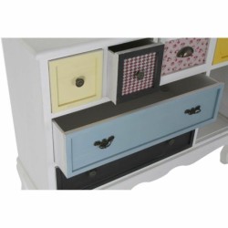 Sideboard DKD Home Decor 103 x 36 x 83 cm Crystal Black Wood White Yellow Sky blue