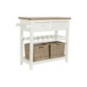 Console DKD Home Decor Beige wicker Paolownia wood 88 x 38 x 80 cm