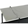 Console DKD Home Decor Black Metal White Marble Modern (120 x 40 x 80 cm)