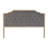 Headboard DKD Home Decor Dark grey Oak 180 x 10 x 120 cm