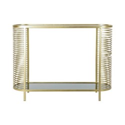 Console DKD Home Decor Golden Metal Crystal 106,5 x 31 x 79,5 cm