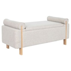 Bench Home ESPRIT Beige Golden Pinewood 120 x 45 x 50 cm