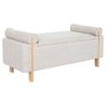 Bench Home ESPRIT Beige Golden Pinewood 120 x 45 x 50 cm