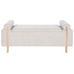 Bench Home ESPRIT Beige Golden Pinewood 120 x 45 x 50 cm