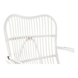 Armchair DKD Home Decor 75 x 85 x 85 cm White Rattan