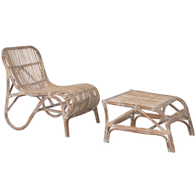 Sun-lounger Home ESPRIT Stripped 66 x 145 x 77 cm