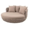 Garden day bed Rebecca Light brown 185 x 185 x 78 cm