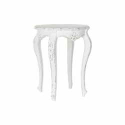 Side table DKD Home Decor Wood White Mango wood (61 x 61 x 76 cm)