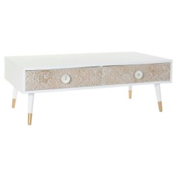 TV furniture DKD Home Decor White Fir Light brown (120 x 65 x 42 cm)