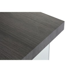 Desk DKD Home Decor Crystal Grey Transparent MDF Tempered Glass (120 x 50 x 76 cm)