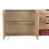 Sideboard DKD Home Decor   Natural Rubber wood White Maroon 120 x 30 x 75 cm