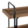 Shelves Black Beige Iron Fir wood 111 x 34 x 176 cm