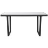 Dining Table Home ESPRIT White Black Metal 150 x 80 x 75 cm