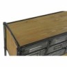 Console DKD Home Decor Brown Black Metallic Metal Fir 129,5 x 34 x 88 cm