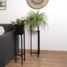 Flower Pot Stand Vinthera Moa Steel Black 24 x 80,5 cm