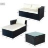 Garden furniture Aktive 3-Seater Sofa Side table 203 x 125 x 64 cm