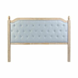 Headboard DKD Home Decor Blue Natural Wood Rubber wood 160 x 6 x 120 cm