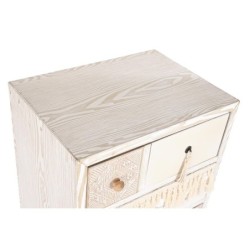 Chest of drawers DKD Home Decor Fir Natural Cotton White (48 x 35 x 89 cm)