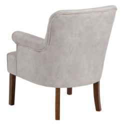 Armchair 77 x 64 x 88 cm Synthetic Fabric Beige Wood