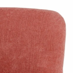 Armchair 77 x 64 x 88 cm Synthetic Fabric Wood Dark Red