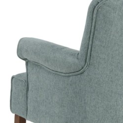 Armchair 77 x 64 x 88 cm Synthetic Fabric Blue Wood