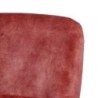 Armchair 77 x 64 x 88 cm Synthetic Fabric Wood Dark Red