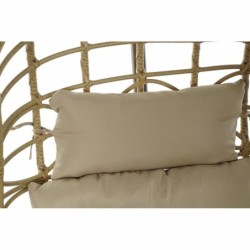 Garden sofa DKD Home Decor Brown 90 x 70 x 110 cm Beige Metal synthetic rattan (90 x 65 x 193 cm)