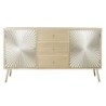 Sideboard DKD Home Decor   150 x 38 x 85 cm Fir Natural Golden Metal MDF Wood