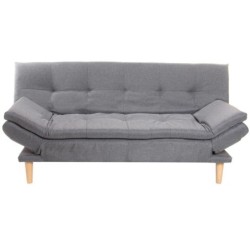 Sofabed DKD Home Decor Grey Wood Scandi 180 x 85 x 83 cm