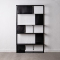 Shelves SQUARE 100 x 22 x 175 cm Black Metal