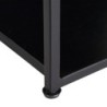 Shelves SQUARE 100 x 22 x 175 cm Black Metal