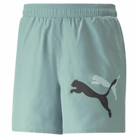 Men's Sports Shorts Puma Ess+ Logo Power Cat Adriatic  Blue