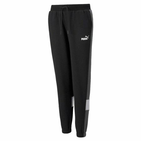 Long Sports Trousers Puma Colorblock Black Men