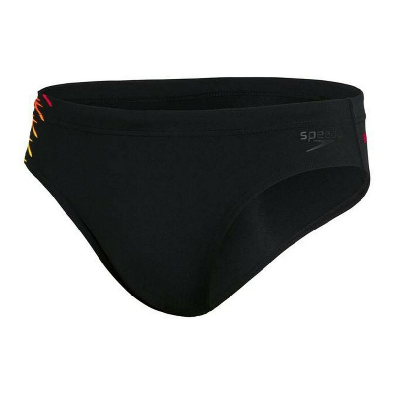 Men’s Bathing Costume Speedo Tech Panel 7cm Brief AM Black