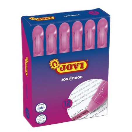 Fluorescent Marker Jovi Jovi!neon Fuchsia 12 Pieces