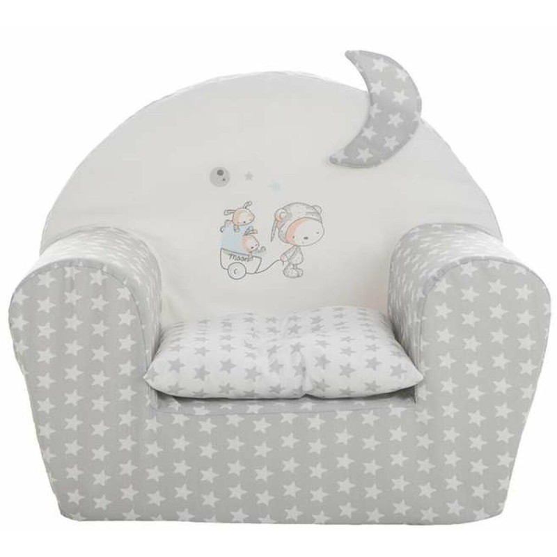 Child's Armchair Stars 44 x 34 x 53 cm Grey