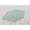 Table linen set DKD Home Decor Flowers 150 x 250 x 0,5 cm Green