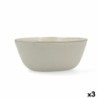 Salad Bowl Bidasoa Ikonic Ceramic White (20 x 19,5 x 8,5 cm) (Pack 3x)