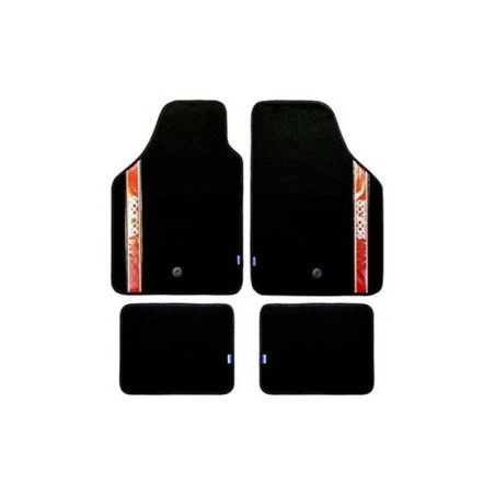 Car Floor Mat Set Sparco Strada 2012 B Universal Black/Red (4 pcs)