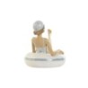 Decorative Figure Home ESPRIT White Sky blue Mediterranean 17,5 x 10 x 10,5 cm (2 Units)