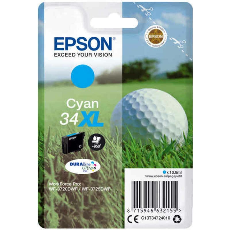 Original Ink Cartridge Epson 34XL Cyan