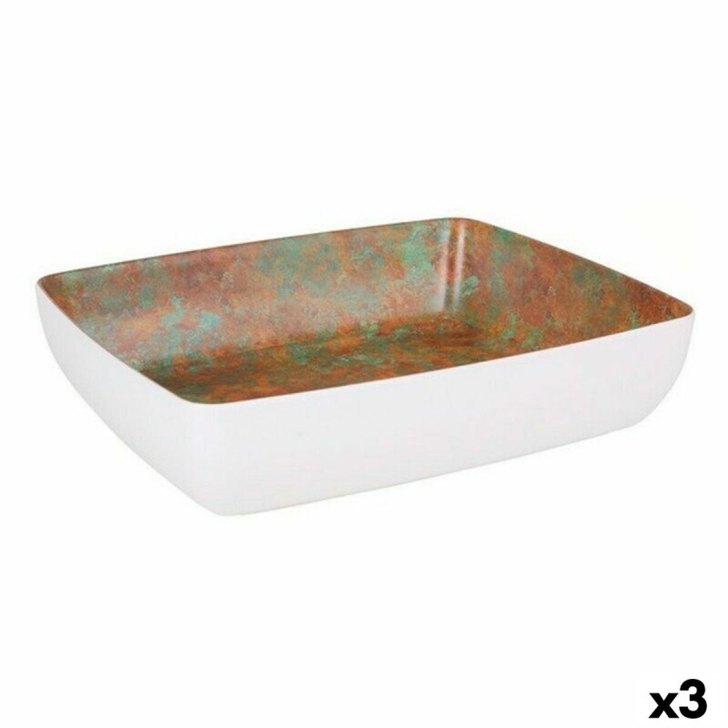 Bowl Viejo Valle White Melamin 32,5 x 26,5 x 7,5 cm (3 Units)