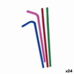 Straws Algon Cardboard Multicolour 50 Pieces 24 Units