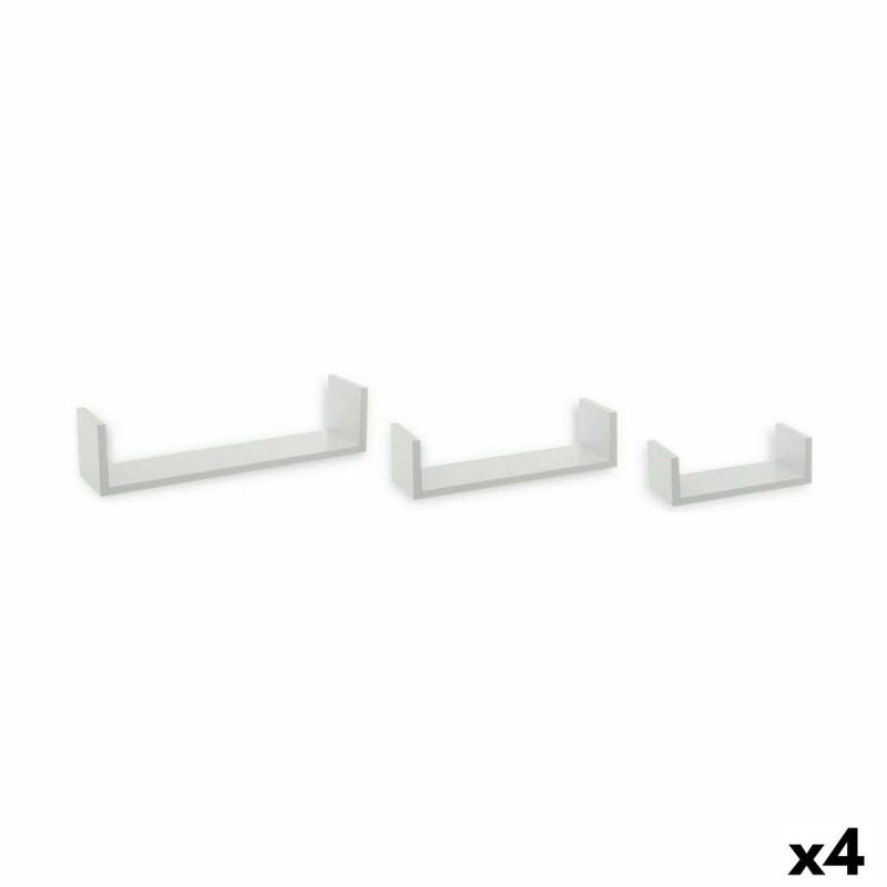 Shelves Confortime MDF Wood Set 3 Pieces (4 Units)