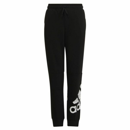 Children's Tracksuit Bottoms Adidas Big Logo Black