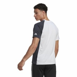 Men’s Short Sleeve T-Shirt Adidas  ColourBlock White