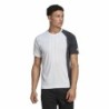 Men’s Short Sleeve T-Shirt Adidas  ColourBlock White